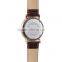2016 latest WEIQIN W40002 unisex 40mm diameter leather strap day date featured roman numerals watch