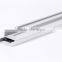 Liner square suspended aluminum led channel with clear lens