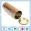 Round shape metal tin box used tinplate for wine packing