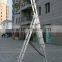 3 section industry aluminium 3*7 ladder with SGS/EN131