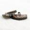 leather shank button with sewing threads