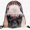 Luxury design morden 3D printing drawstring bags, Cheap drawstring bag