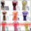 Yellow Organza Chair Cover Hood Chair Cover Sash Bow for party decoration                        
                                                Quality Choice