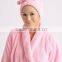2015 100% Polyester Plush Microfiber Bathrobe for Women