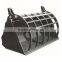 04GB150 Tractor Front end loader Grapple bucket in 1500mm width 5 grab tines