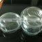 high quality transparent round salad box with lid/disposable round hat salad box with lid