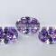 Wholesale Oval Lavender Artificial CZ Bead Diamond Cut Gems