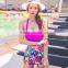 pink color girl hot 2015 beachwear