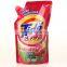 custom printed Aluminum foil laundry detergent liquid spout pouches