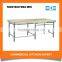 Assembly Stainless Steel Canteen Tables With Wooden Top