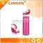 700ml flip carabiner top sport plastic drinking bottle