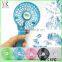 Personalized promotion battery operated USB mini led hand held fan