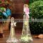 Clear Art Deco Eiffel Tower Glass Bottles/ Glass Candle Holder/ Current Bottles with Cork Caps