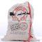 Monogram Canvas Santa Sack with red drawstring