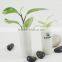 New Arrival Small Handmade White Marble Bulk Indoor Flower Pots for Livingroom