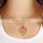 2015 Hot New Vintage Big Leaf Clavicle Short Personality Gold Chain Choker Necklace