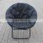 leisure folding round chair, padding cotton chair , black , comfortable