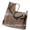 Hot wholesale genuine leather lichee grain rolling pencil bag case