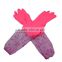 Top selling Cotton Flock-lined Household Custom latex gloves