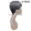 8inch 72g Machine Made Short Brazilian Style 8inch 72g Human Hair Mix Heat Resistant Fibre Wig