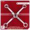 wholesale price SS304/316 stainless steel curtain wall glass spider fittings of 4 arms