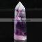 Hot wholesale nature purple fiuorite crystal point/wand for home decoration
