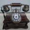 Fujian Wooden Craft Antique Decorative Corded Telephone For Home Decor