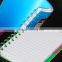 2015 hot sale eco-friendly pp coil heart shape mini paper notebook for kids and offices