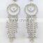 America styles circle round fashion plastic rhinestone earring