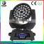 Guangzhou Baiyun 36x10w Rgbw 4in1 Led Zoom Moving Head Washer Stage Dj Light
