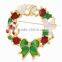 Wholesale online shop free shipping by express gold plated jewelry christmas tree picture brooch women