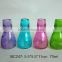airtight glass juice bottle sprayed color