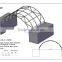 26 foot span temporary commercial container shelter