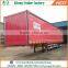 Factory direct 3 axles box van type semi trailers with curtain durable curtain side semi trailer for sale