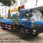 8 tons telescopic boom truck mounted crane