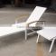 Outdoor Furniture Teak Handrails And Wheel Sun Lounger