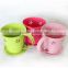 wholesale coffee tea cup shaped flower pot with saucer