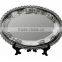 6" oval shape metal logo plate sublimation