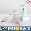 China factory wholesale custom ceramic porcelain white bathroom accessory set for shower use