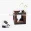 Office Desk Square Wooden Hollow Pen Holder, Stationery Storage Holder