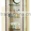 foshan wholesale price golden tempered glass stainless steel wine display cabinet