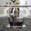 Hosehold 4 People Round Turntable Marble Top Stainless Steel Furniture Dining Table and Chairs With Highest Quality