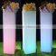 Modern fashion GRB full lighting high quality round plastic LED pillar/column for party/garden decoration