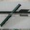 Green Painted Metal Tee Post Fence Post