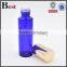 2017 new products 30ml perfume spray bottle blue perfume spray bottle empty spray bottle for perfume with black plastic cap