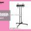 New Style LCD Mobile Telescoping Metal TV Shelf Trolley Mount Stand With Wheels