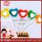 OEM Valentine's Day Double Layers Love Hearts Shape Hard Lollipop Candy