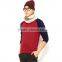 Blank sweater without hood contrast color men pullover sweater