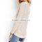 Simple Pure Cotton Blank Fashion Loose Women Sweater for Autumn