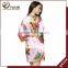 Wholesales Silk Keen Length Floral bath robe /Plain Bridesmaid Robe FR0101